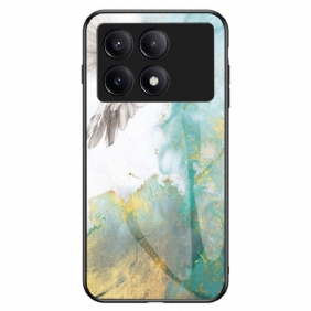 Hoesje Poco X6 Pro 5g Marmer Gehard Glas