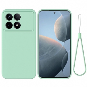 Hoesje Poco X6 Pro 5g Vloeibare Siliconen Band Bescherming Hoesje