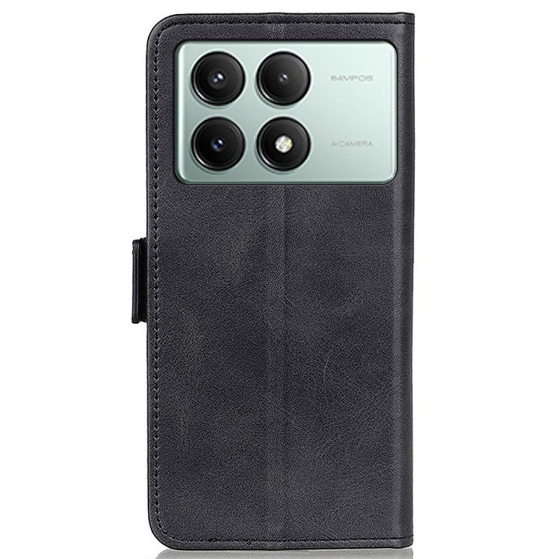 Leren Hoesje Poco X6 Pro 5g Mat Kunstleer Bescherming Hoesje