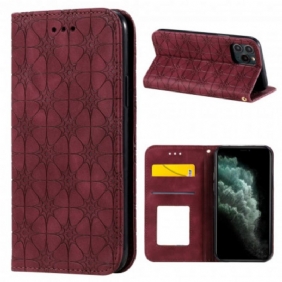 Bescherming Hoesje voor iPhone 11 Pro Folio-hoesje Barokke Bloemen