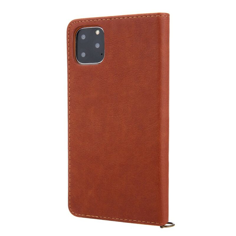 Bescherming Hoesje voor iPhone 11 Pro Folio-hoesje Eersteklas Leerstijl