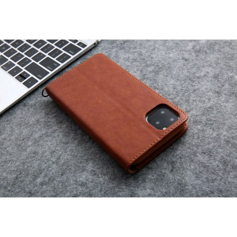 Bescherming Hoesje voor iPhone 11 Pro Folio-hoesje Eersteklas Leerstijl