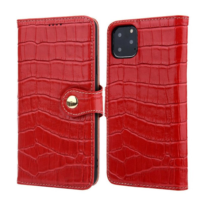 Flip Case voor iPhone 11 Pro Knappe Krokodil