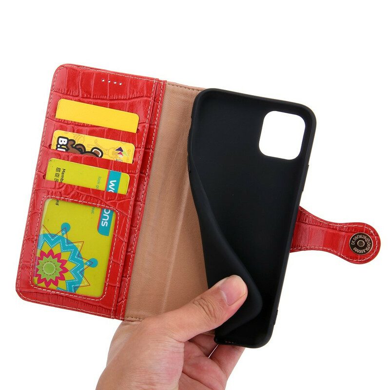 Flip Case voor iPhone 11 Pro Knappe Krokodil