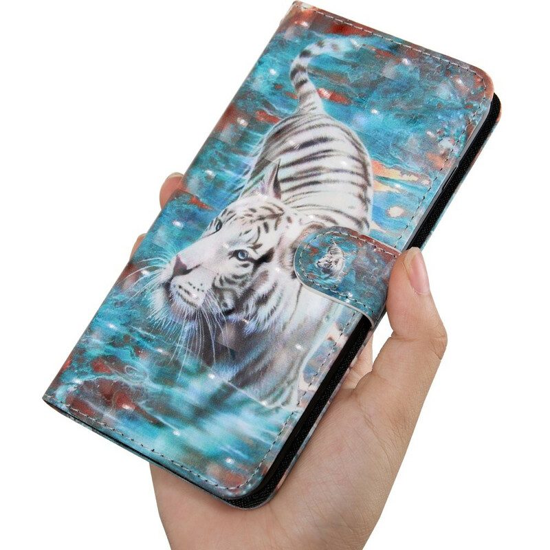 Folio-hoesje voor iPhone 11 Pro Lucianus De Tijger