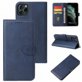 Folio-hoesje voor iPhone 11 Pro Vintage Lederen Stijl