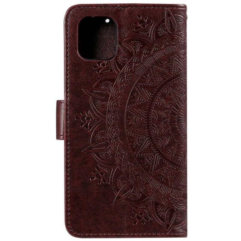 Folio-hoesje voor iPhone 11 Pro Zon Mandala