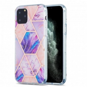 Hoesje voor iPhone 11 Pro Flitsend Geometrisch Marmer