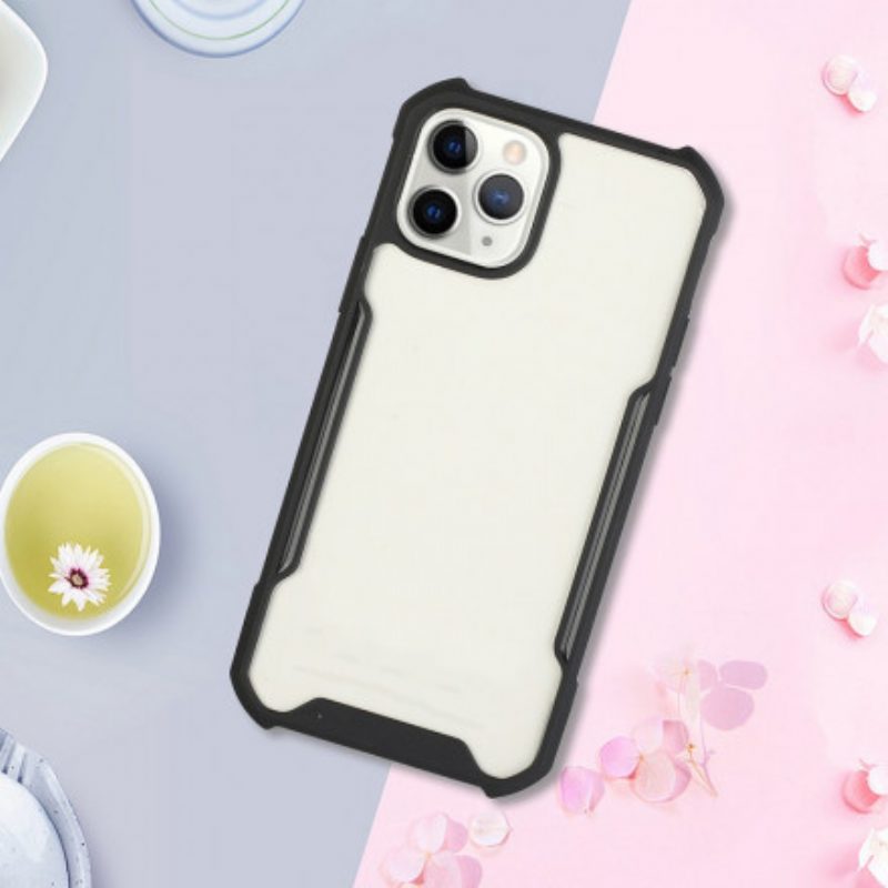 Hoesje voor iPhone 11 Pro Hybride Gekleurde Randen