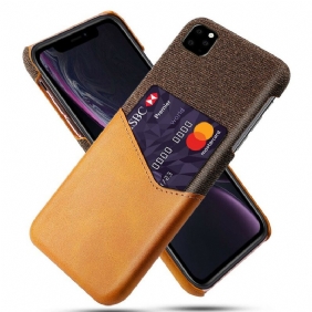 Hoesje voor iPhone 11 Pro Ksq-kaarthouder