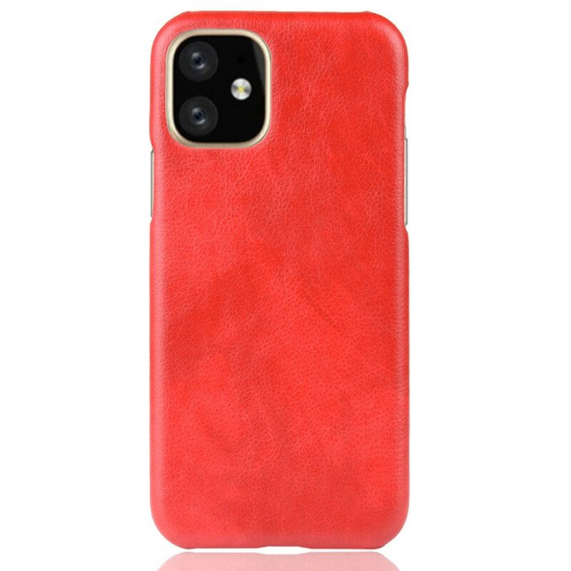 Hoesje voor iPhone 11 Pro Litchi-leereffect