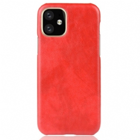 Hoesje voor iPhone 11 Pro Litchi-leereffect