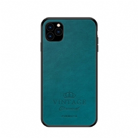 Hoesje voor iPhone 11 Pro Pinwuyo Vintage Leereffect