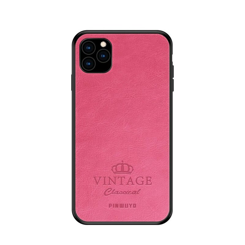 Hoesje voor iPhone 11 Pro Pinwuyo Vintage Leereffect