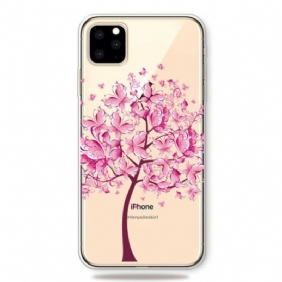 Hoesje voor iPhone 11 Pro Roze Boomtop