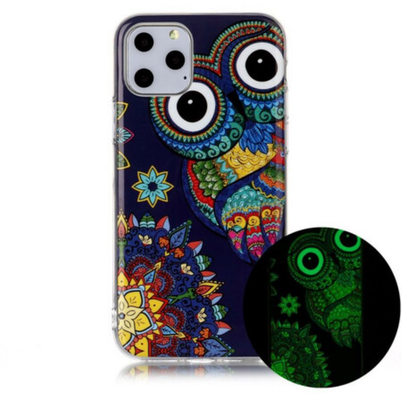 Hoesje voor iPhone 11 Pro Unieke Fluorescerende Uil