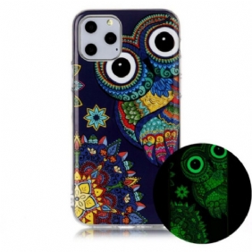 Hoesje voor iPhone 11 Pro Unieke Fluorescerende Uil