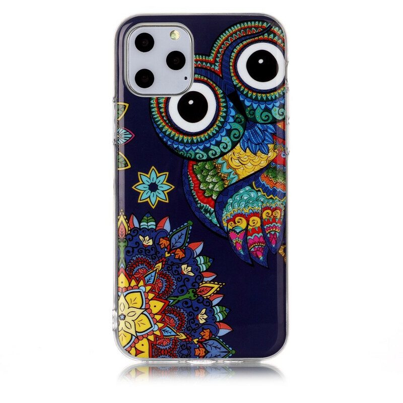 Hoesje voor iPhone 11 Pro Unieke Fluorescerende Uil