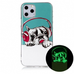 Telefoonhoesje voor iPhone 11 Pro Fluorescerende Hond