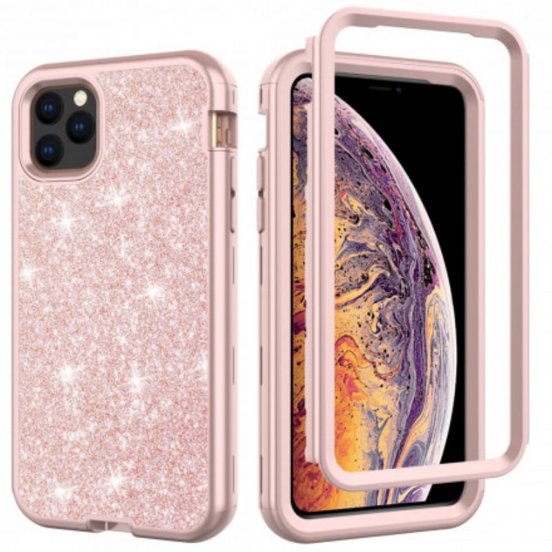 Telefoonhoesje voor iPhone 11 Pro Glitter Hybride