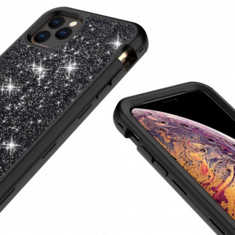 Telefoonhoesje voor iPhone 11 Pro Glitter Hybride