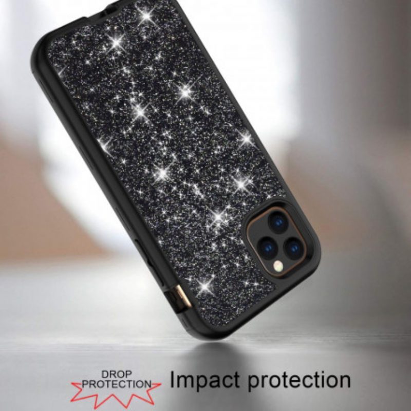 Telefoonhoesje voor iPhone 11 Pro Glitter Hybride