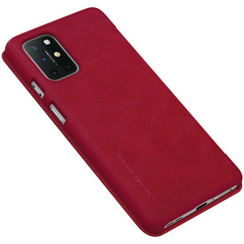 Bescherming Hoesje voor OnePlus 8T Folio-hoesje Nillkin Qin-serie