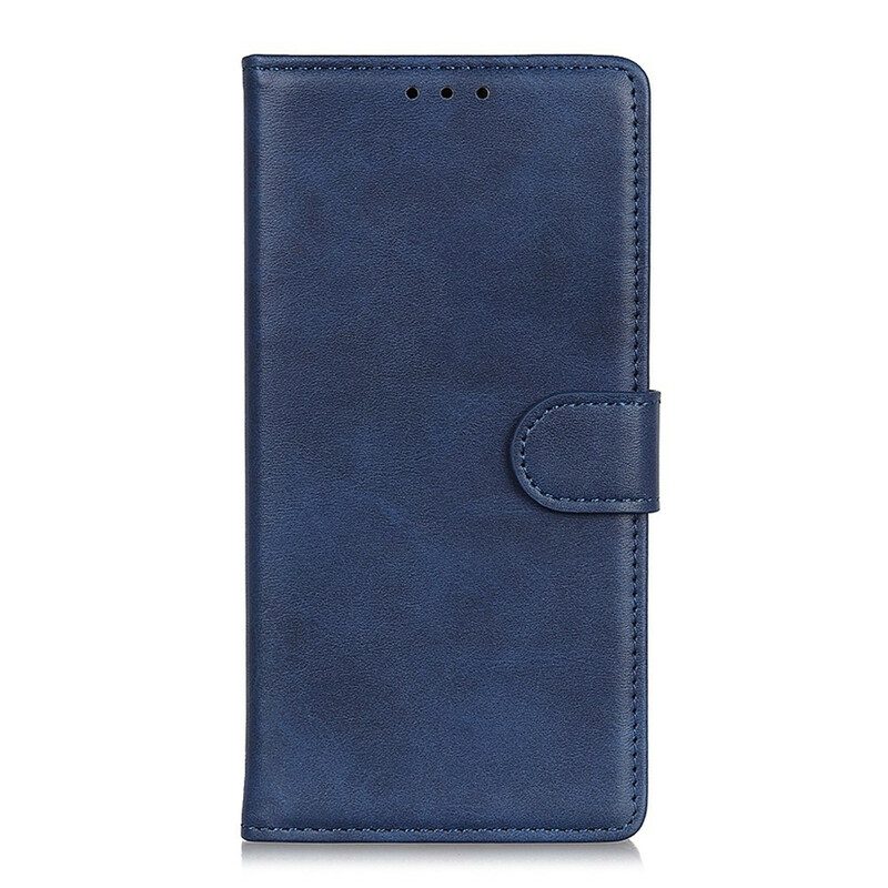 Folio-hoesje voor OnePlus 8T Retro Mat Leereffect