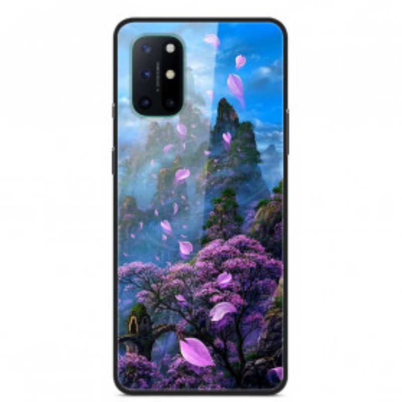 Hoesje voor OnePlus 8T Fantasie Landschap Gehard Glas