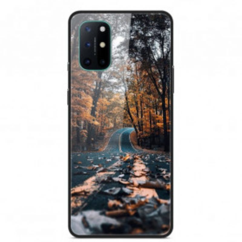 Hoesje voor OnePlus 8T Gehard Glas Route Du Bonheur