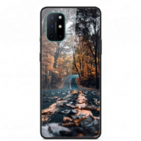 Hoesje voor OnePlus 8T Gehard Glas Route Du Bonheur