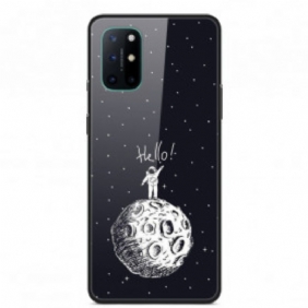 Hoesje voor OnePlus 8T Hallo Maan Gehard Glas