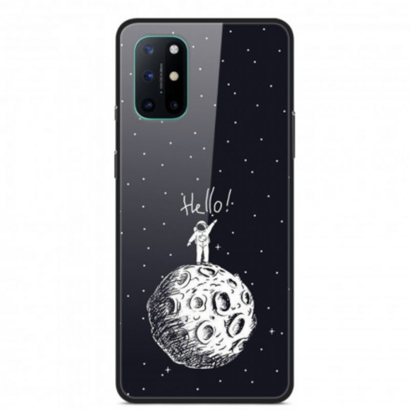 Hoesje voor OnePlus 8T Hallo Maan Gehard Glas