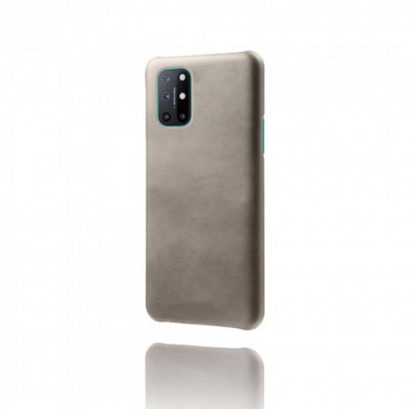 Hoesje voor OnePlus 8T Leer-effect