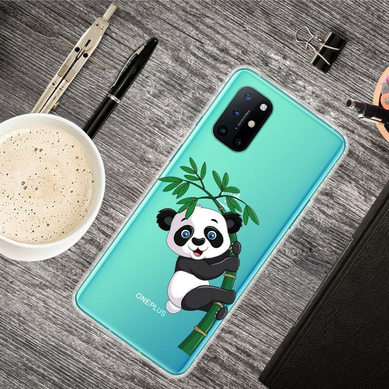 Hoesje voor OnePlus 8T Naadloze Panda Op Bamboe