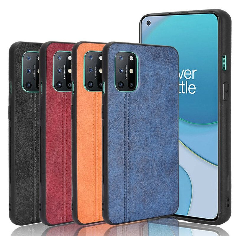 Hoesje voor OnePlus 8T Stijl Lederen Stiksels