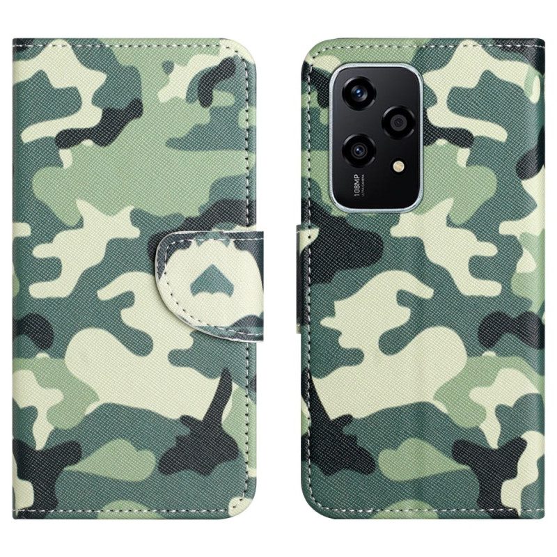 Flip Case Leren Honor 200 Lite Camouflage