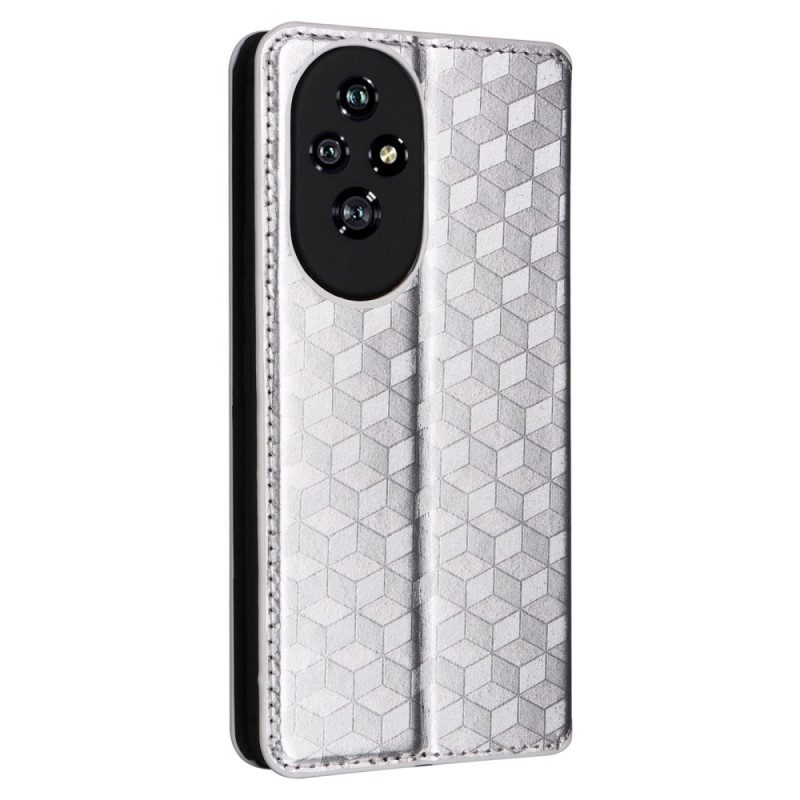 Folio-hoesje Honor 200 Lite Telefoonhoesje 3d Diamanten