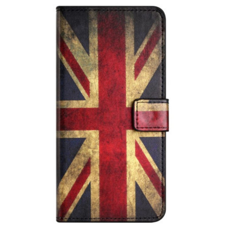 Leren Hoesje Honor 200 Lite Vintage Engelse Vlag