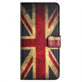 Leren Hoesje Honor 200 Lite Vintage Engelse Vlag