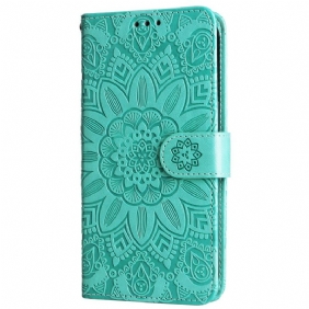 Leren Hoesje Honor 200 Lite Zonnebloempatroon Bescherming Hoesje