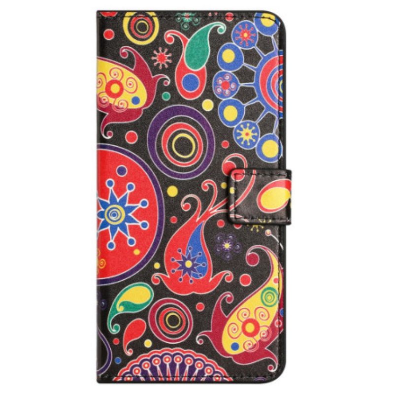 Leren Hoesje Voor Honor 200 Lite Galaxy-patroon