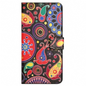 Leren Hoesje Voor Honor 200 Lite Galaxy-patroon