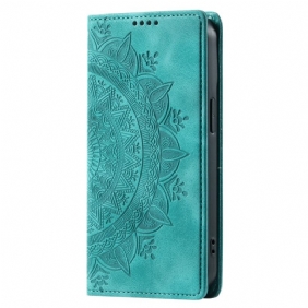 Leren Hoesje Voor Honor 200 Lite Mandala-patroon Met Suède-effect