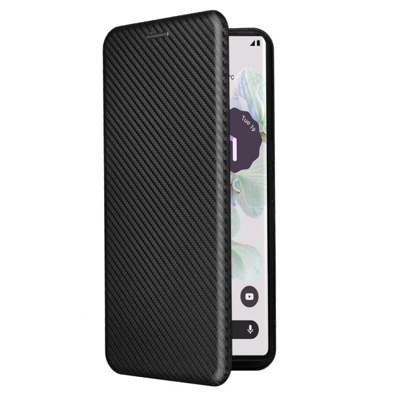 Bescherming Hoesje voor Google Pixel 7 Pro Folio-hoesje Koolstofvezel