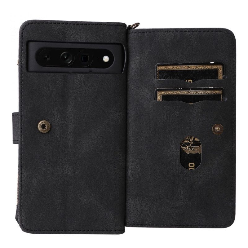 Flip Case voor Google Pixel 7 Pro Vintage Multifunctioneel