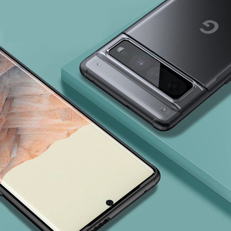 Hoesje voor Google Pixel 7 Pro Doorzichtige Gekleurde Randen