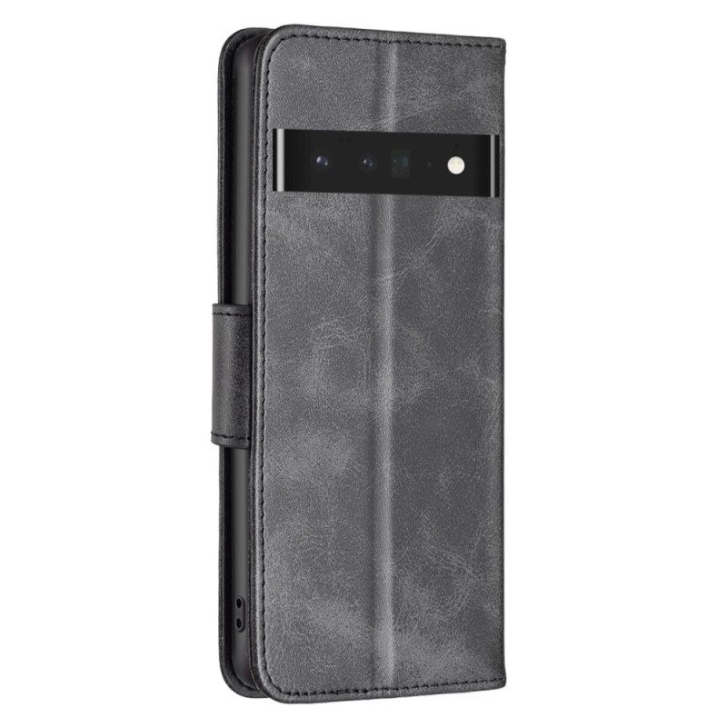 Leren Hoesje voor Google Pixel 7 Pro Schuine Sluiting