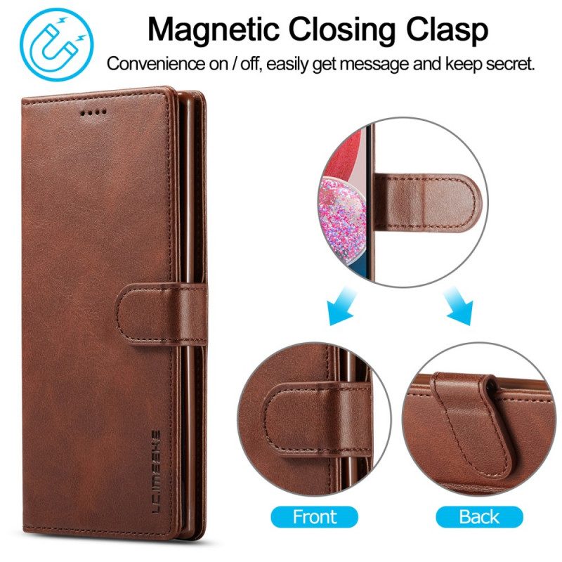 Flip Case voor Samsung Galaxy A13 Transparant Met Ring-support