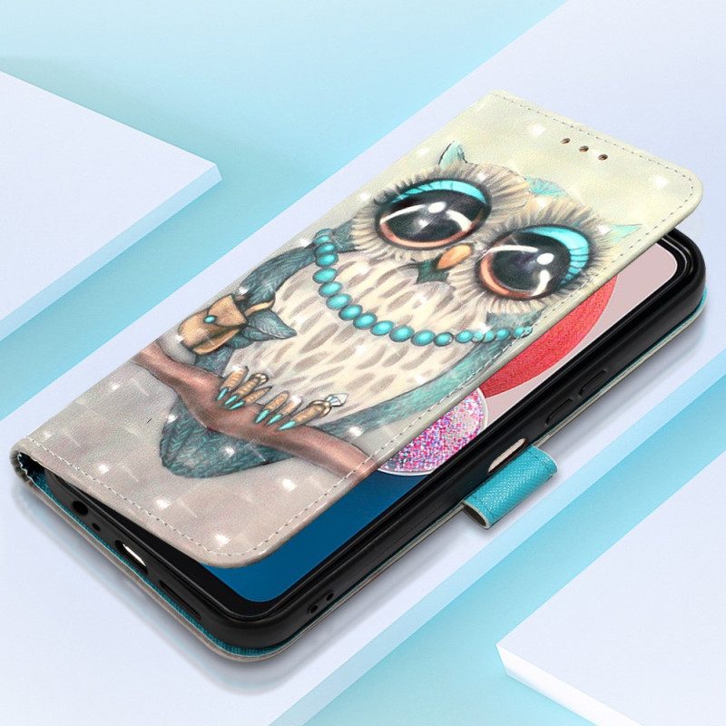 Folio-hoesje voor Samsung Galaxy A13 Met Ketting Bicolor Binfen-kleur